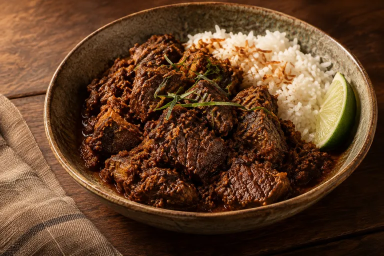 椰香香料慢燉牛肉 · 成品餐盤
